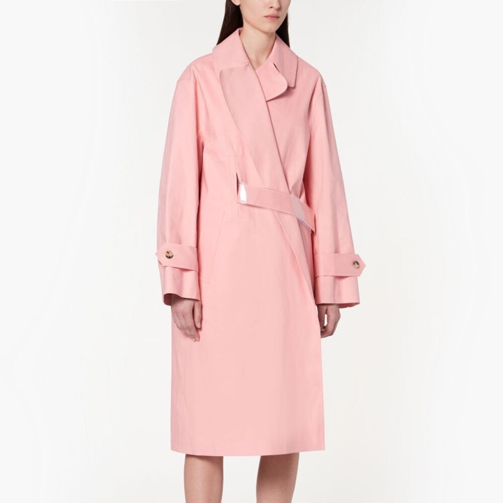 Maison Margiela x Mackintosh Single Breasted Trench Coat in Pink Size 42